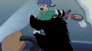 Timon and Pumbaa watch Mcickey's Once upon a Christmas