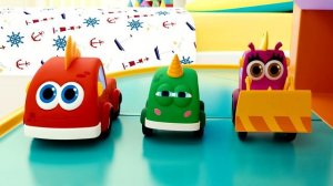 Мультики песенки для малышей – Детская песенка Просыпайся! Поём с машинками Мокас