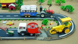 Мультики про машинки. Мультики для детей. Дорожное строительство на мини-тракторе. Смотреть онлайн