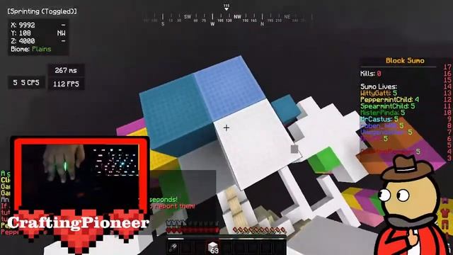 Minecraft Sumo ASMR (bedwarspractice.club) Mouse And Keyboard Sound!!! смотреть онлайн