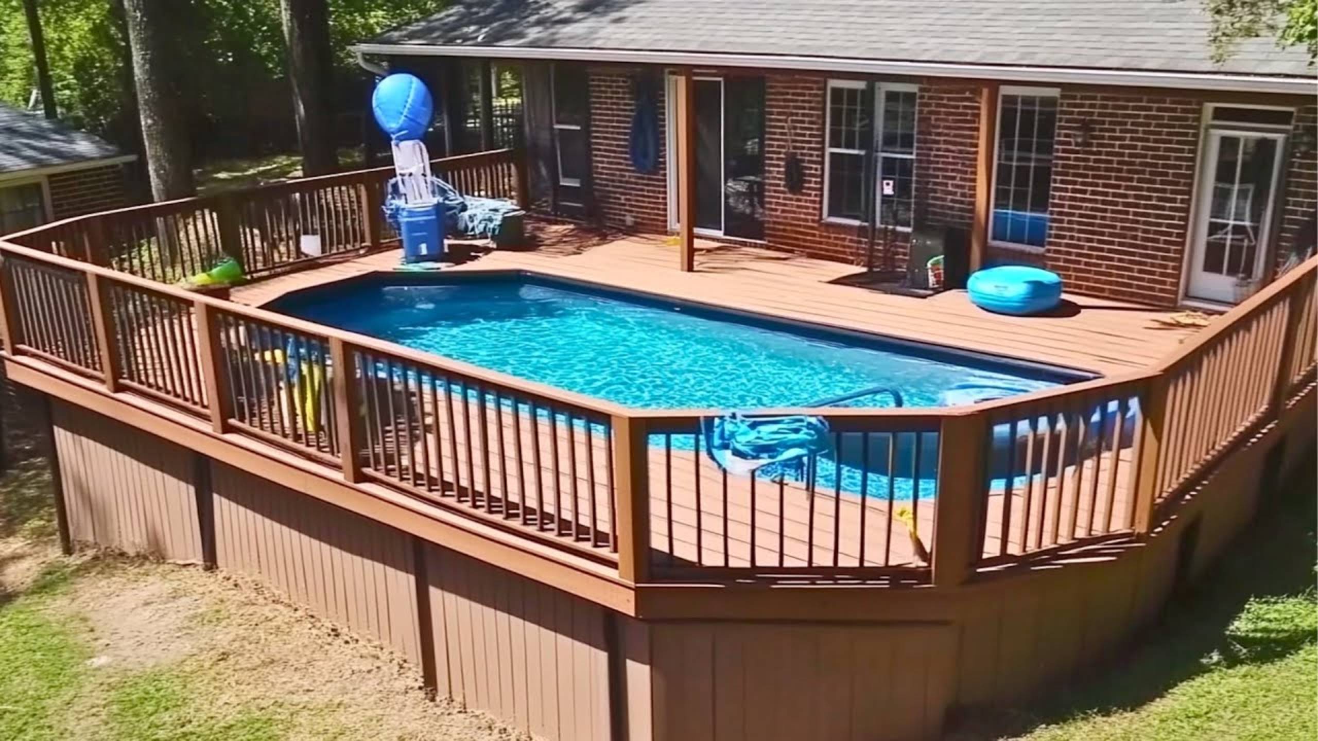 Бюджетный бассейн на заднем дворе!