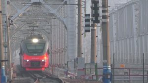 Железнодорожный мост через реку "Енисей" в Красноярске | Железная дорога в Сибири