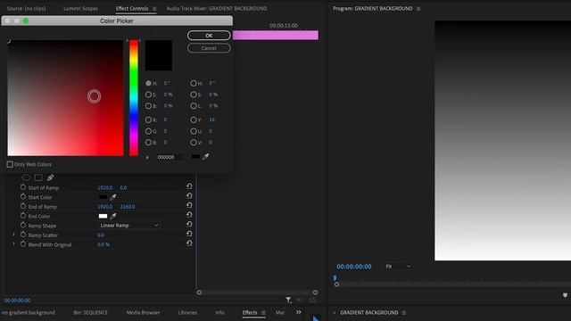 How To Make a Gradient Background in Adobe Premiere Pro смотреть онлайн