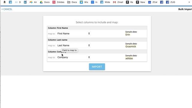 Import Contacts Into ZapInfo Using CSV Or Copy & Paste