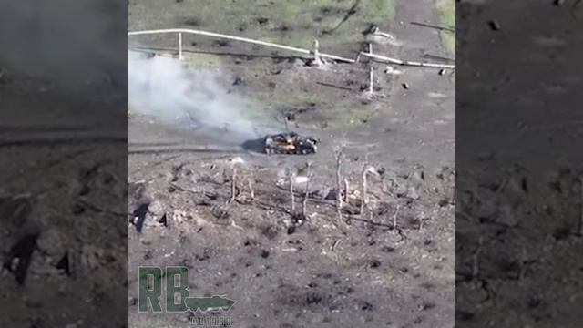 Т-72Б3 ВС РФ выдерживает два попадания ракет ПТРК ВСУ, лето 2023 смотреть онлайн