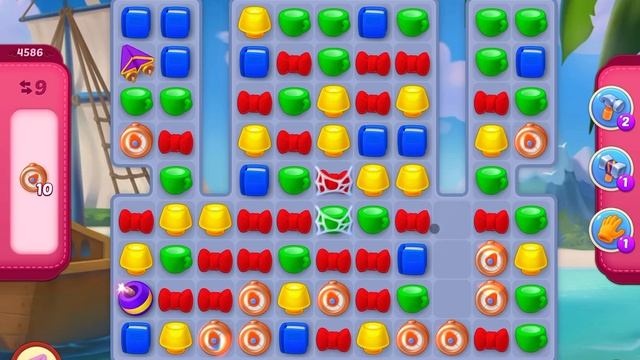 HomeScapes Level 4586 no boosters (12 moves) смотреть онлайн