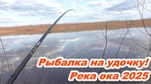 УЕХАЛИ ДАЛЕКО НА МОПЕДЕ Рыбалка на удочку НА ОКЕ 2025 АПРЕЛЬ!