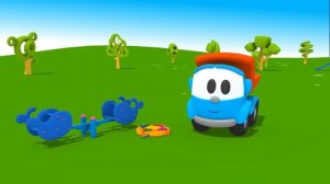 Развивающие мультики подряд - Грузовичок Лева и разные машинки