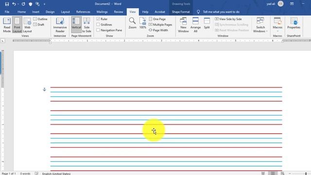 How to create Printable Four lined Paper in Ms word 2019 | Printable Four lined Notebook page forma смотреть онлайн
