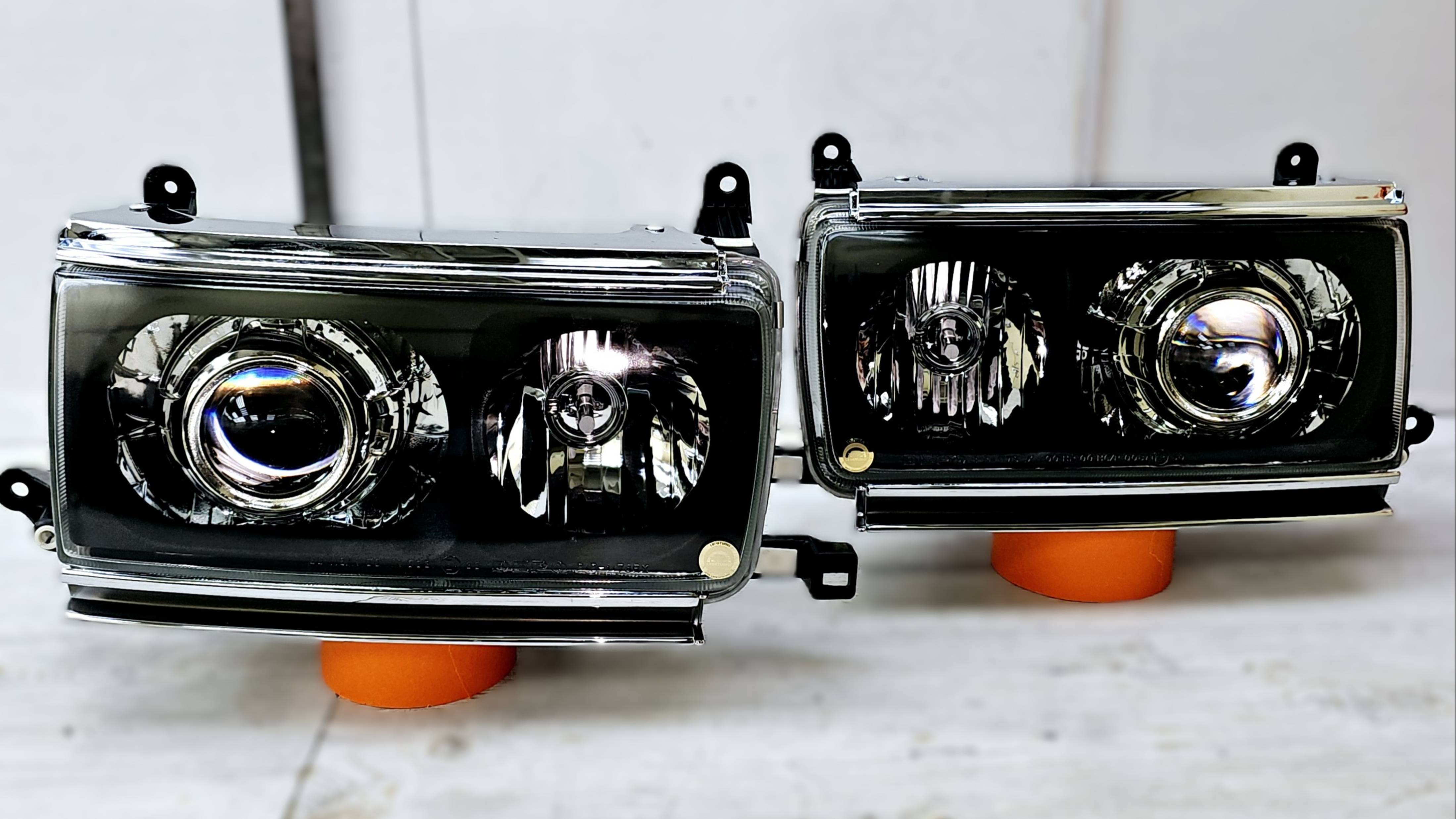 Toyota Land Cruiser 80 светодиодный комплект фар смотреть онлайн