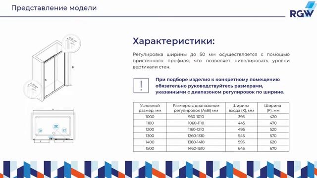 Обзор душевой двери RGW CL 12 и душевого угла RGW CL 45 смотреть онлайн