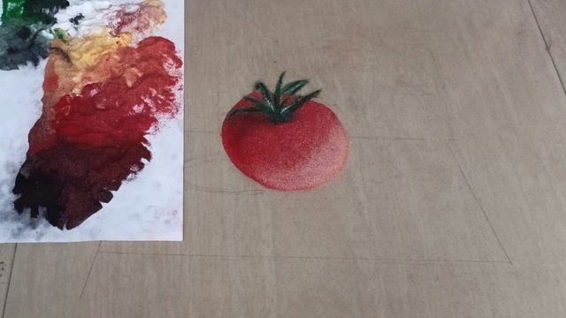 HOW TO MAKE 3D RANGOLI OF TOMATO 👈👈👈||| STEP BY STEP ||| ARTIST SHIKHA SHARMA смотреть онлайн