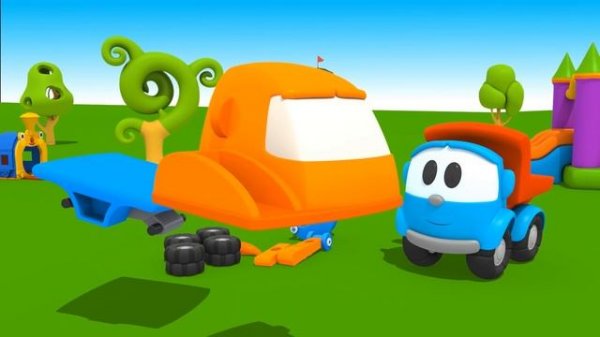 Развивающий мультфильм для детей - Малыш Грузовичок Лева и Капу