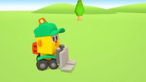 Развивающие мультики и песенки Грузовичок Лева. Учим пальчики и собираем машинки