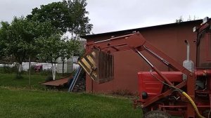 Самодельный КУН/фронтальный погрузчик на Т-25