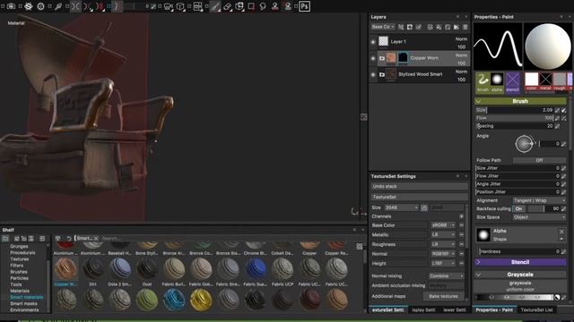 Free Model & Texture - Stylized Viking Ship - Part #3 - Tutorial: ZBrush & Substance Painter 2 смотреть онлайн