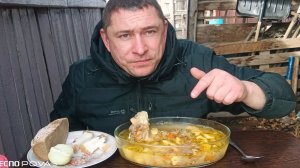 мукбанг/суп ЩИ,С КВАШЕНОЙ КАПУСТОЙ/