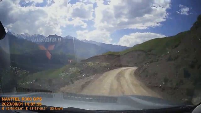 Самые красивые дороги. Згидский перевал, Остетия. Садон-Н.Згид-Камунта-Мацута. 2500м смотреть онлайн