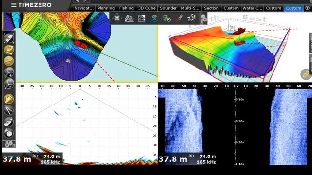 Multibeam sonar DFF-3D with Maxsea Pro v3.3 смотреть онлайн