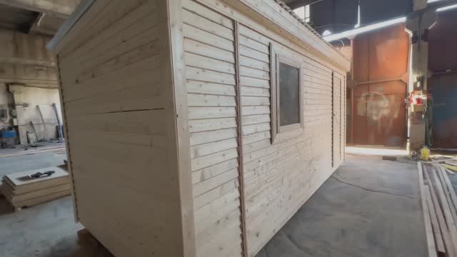 Деревянная бытовка МДФ 6х2,4