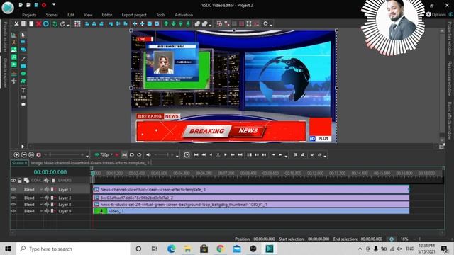 Green Screen Chroma Key Effect In VSDC In Hindi/Urdu