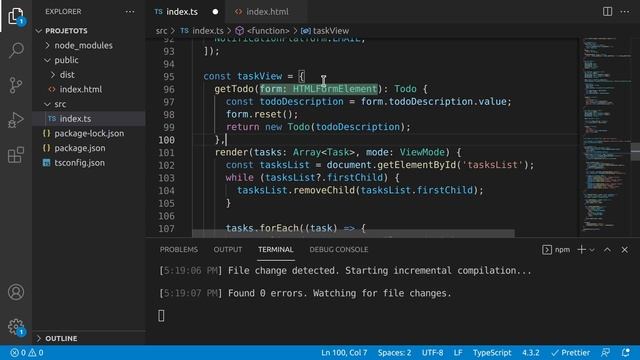 TypeScript - TODO List - C1U1A5 - Finalizando o Projeto смотреть онлайн