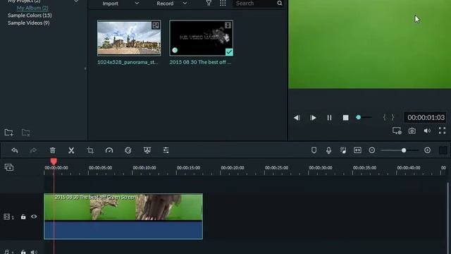 How To Remove Green Screen With Wondershare Filmora || chroma key in filmora || Part 2 смотреть онлайн