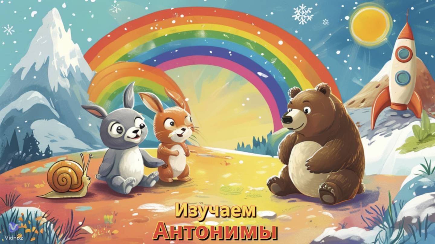 "Антонимы и противоположности для детей 🚀 Учим новые слова! 🎨📚" смотреть онлайн