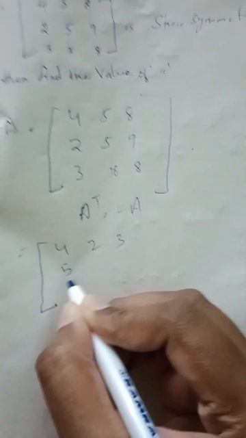 If A is skew symmetric Matrix find the value of x смотреть онлайн