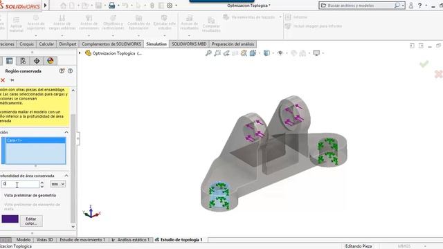 Optimización Topologica Solidworks смотреть онлайн