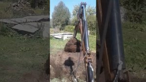 Самодельный экскаватор. погрузка перегноя