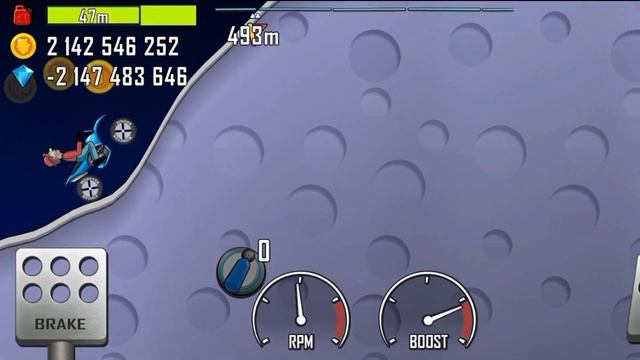 Hill Climb Racing - Motocross Bike on Moon 1691m | GamePlay смотреть онлайн