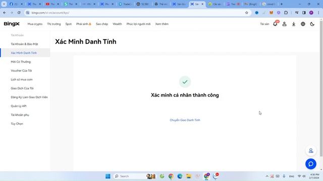 Hướng Dẫn Đăng Kí Tài Khoản BingX, Xác Minh KYC, Đổi Người Giới Thiệu