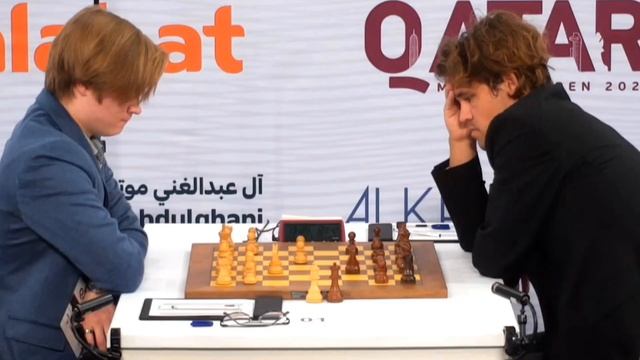 ENGINE MOVE!! Knight, Rook & Bishop Sacrifice VS. Magnus Carlsen | QATAR MASTERS 2023 | Round 2 смотреть онлайн