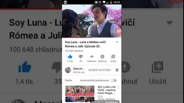 Divám sa na video Soy Luna Luna a Matteo cvičí Romea a Jullí special za 40 odberateľov 😇☺️ смотреть онлайн