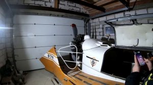 Аэролодка/Аэросани-амфибия Туполев А-3. Серия 3. Первые попытки запуска. #Аэролодка #Аэросани