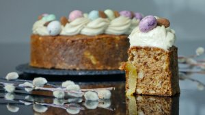 ПАСХАЛЬНЫЙ КЕКС С КУРАГОЙ И МИНДАЛЕМ