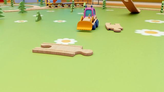 Машинки Мокас и железная дорога - Новый мультфильм для малышей. Развивающие мультики про машинки смотреть онлайн