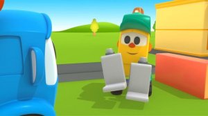 Грузовичок Лёва - машинки конструктор - Мультики для малышей — Собираем каток