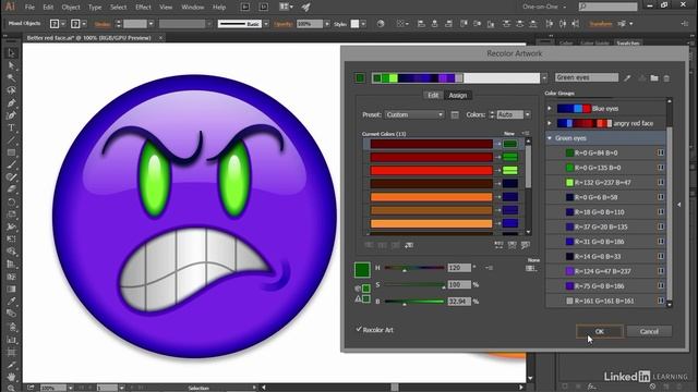 Lesson 27 - Recoloring Your Artwork смотреть онлайн