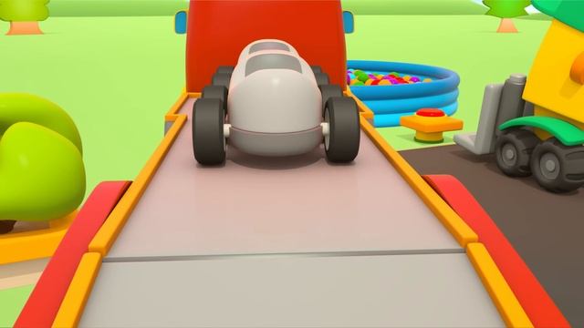 Грузовичок Лева раскрашивает машинки - Мультики Магазин Грузика смотреть онлайн
