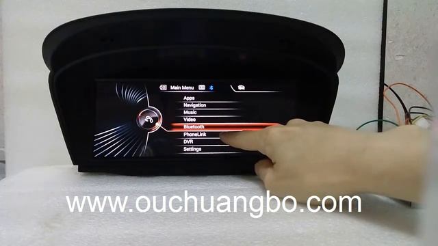 Ouchuangbo car dvd gps navi for BMW5 E60 E61 E63 E64 Android 4 4 смотреть онлайн