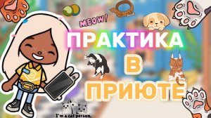 ПРАКТИКА В ПРИЮТЕ😮💕Milli toca _Toca boca_Toca life _Toca world _тока бока_Милли тока