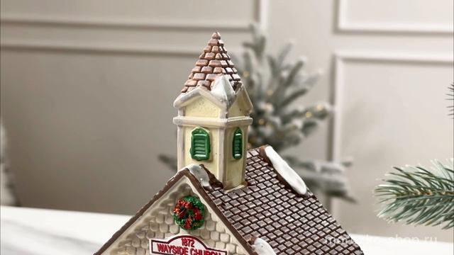 Придорожная часовня, керамика, подсветка, 18х11 см, батарейки, 85414-lemax