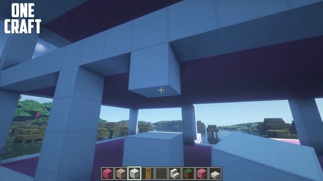 Minecraft | How to build a Large modern house смотреть онлайн