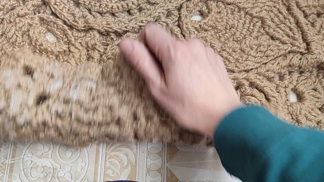 цветок Дюймовочки коврик из полиэфирного шнура