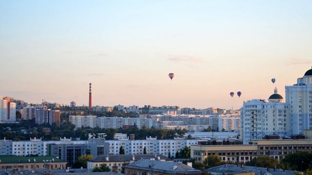 Воздушные шары над Белгородом. Time Lapse смотреть онлайн