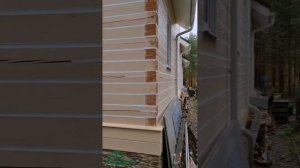 Теплый шов на брусе! Утепление герметиком дома из проф бруса в Интеркомплекс Ленинградской области