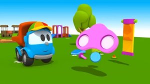 Грузовичок Лева малыш собирает технику - Мультики про машинки для детей