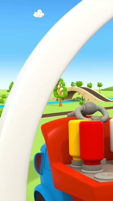 Грузовичок Лева делает с роботами РАДУГУ Мультики про машинки для детей #весело #мультик смотреть онлайн